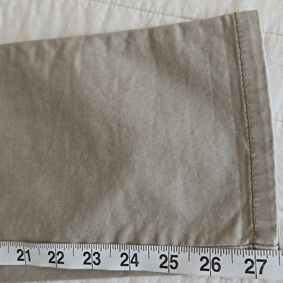 🤎 Maurices Khaki Slim Straight Ankle Pants Mid Rise Size 0 Neutral - Picture 15 of 15